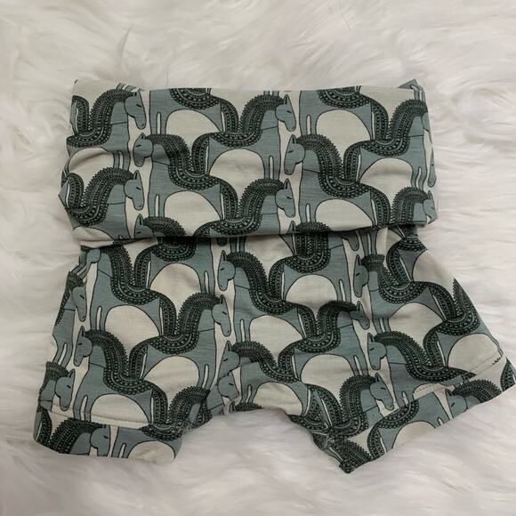 NWT Kate Quinn jadeite Trojan horse fold over bamboo shorts - Picture 3 of 5